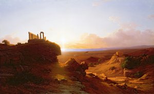ロマンチックな風景、1860